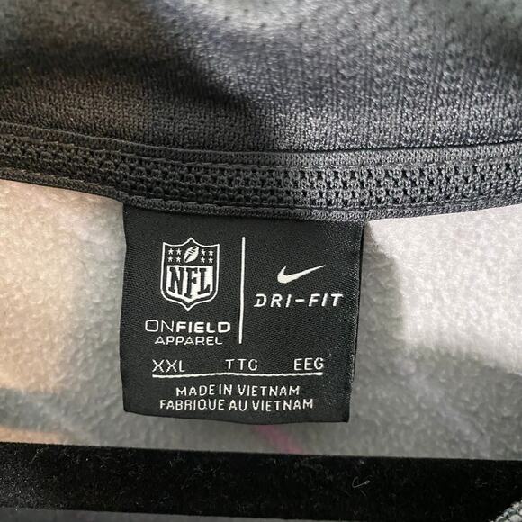 NFL On Field New York Jets Grey Crucial Catch Pattern Pullover Hoodie Size XXL - Picture 8 of 9